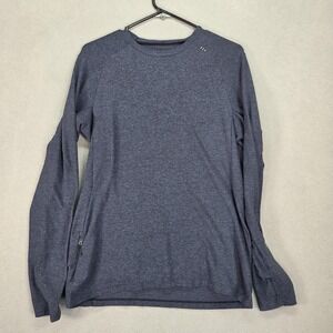 Lululemon Shirt Mens Medium Gray Long Sleeve Performance Surge Long Crewneck